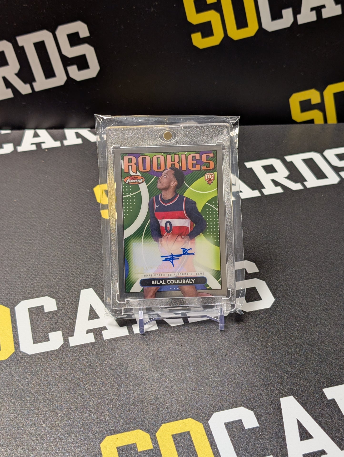 2024 Bilal Coulibaly Topps Finest Rookie Auto RC Wizards