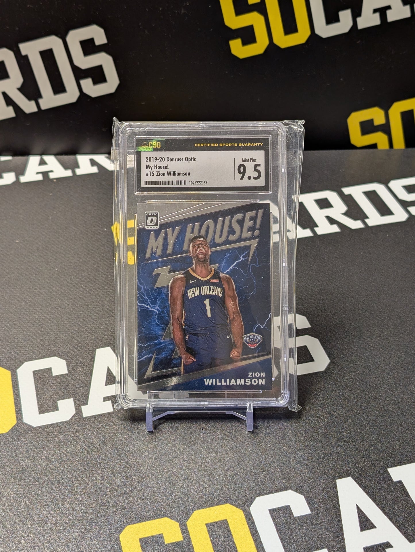 2019-20 Donruss Optic My House Zion Williamson CSG 9.5