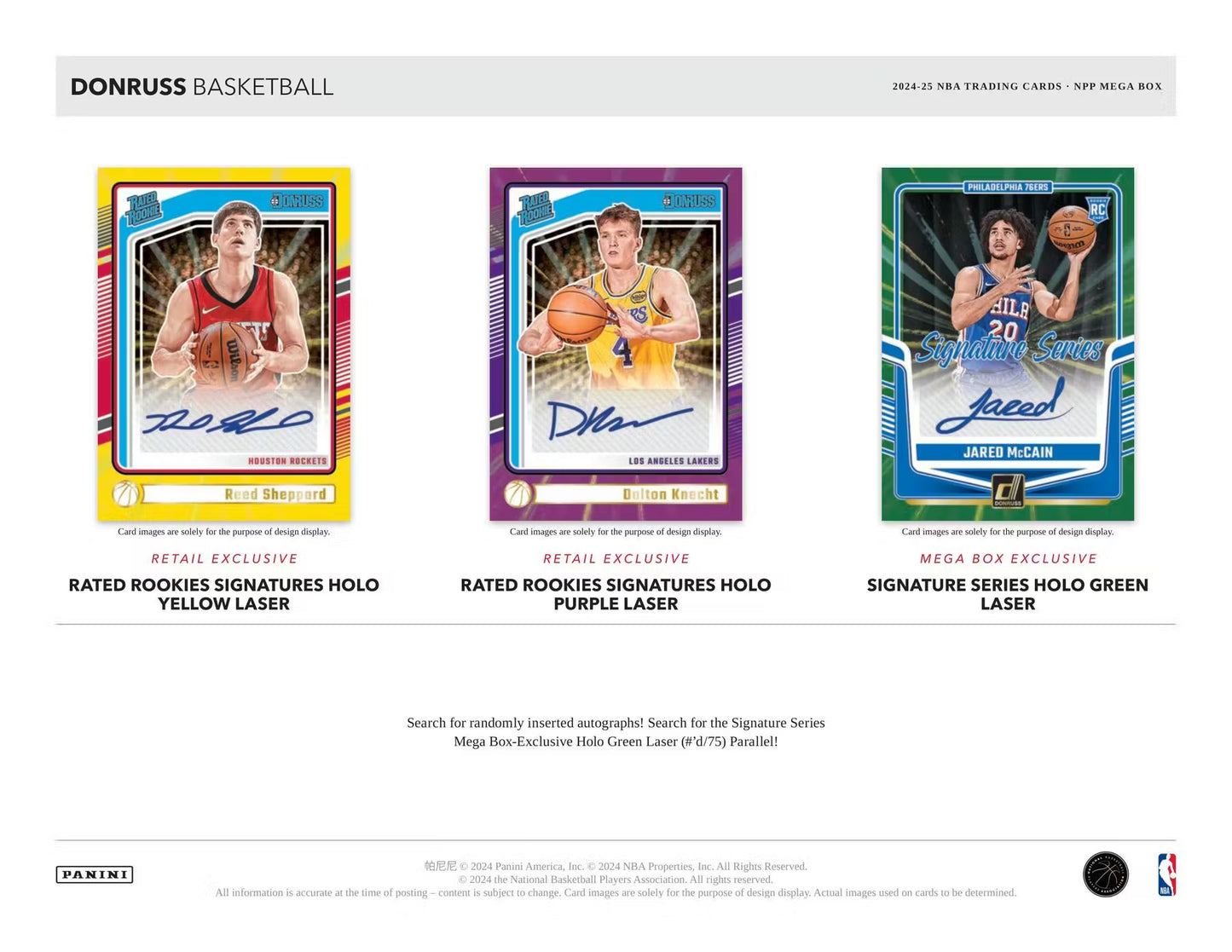 2024/25 Panini Donruss Basketball Mega Box