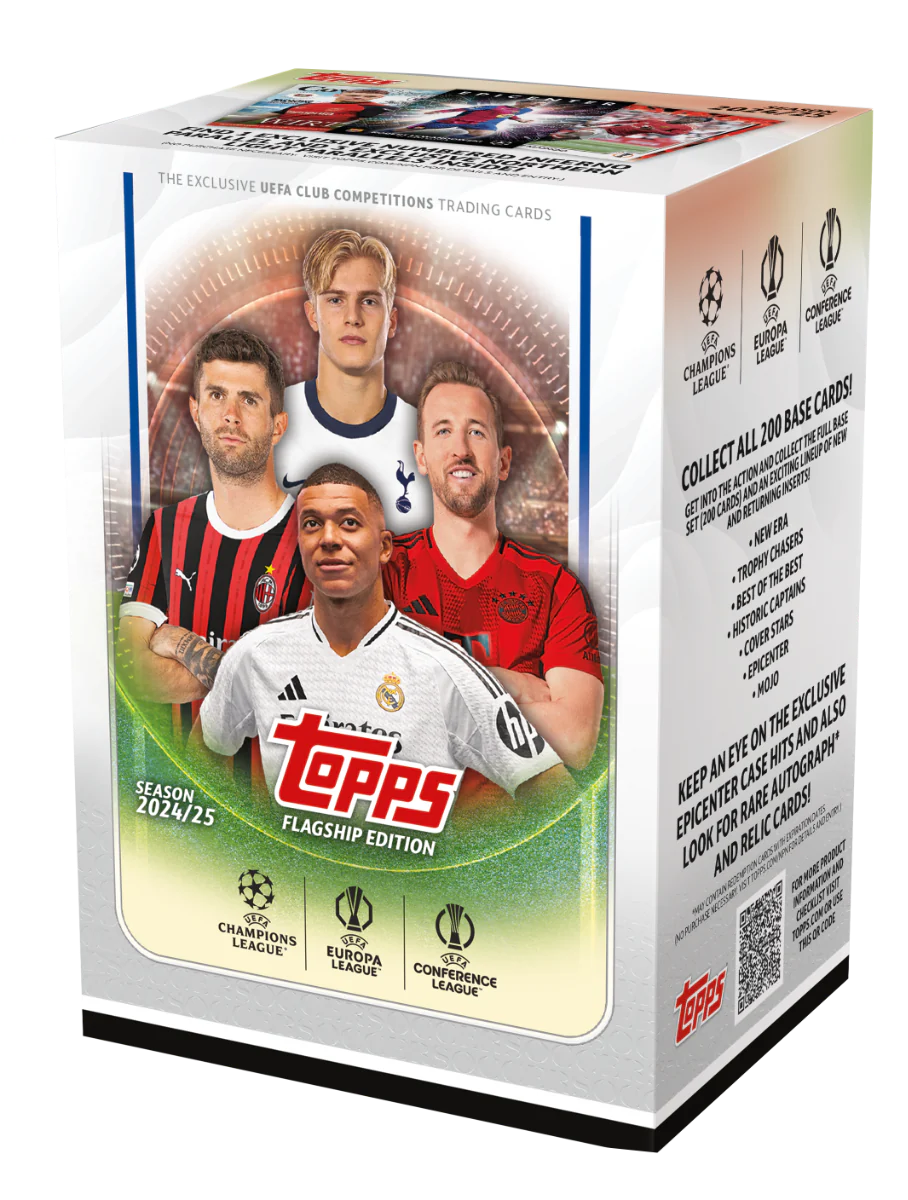 2024/25 Topps UEFA Club Competitions Soccer 7-Pack Blaster Box