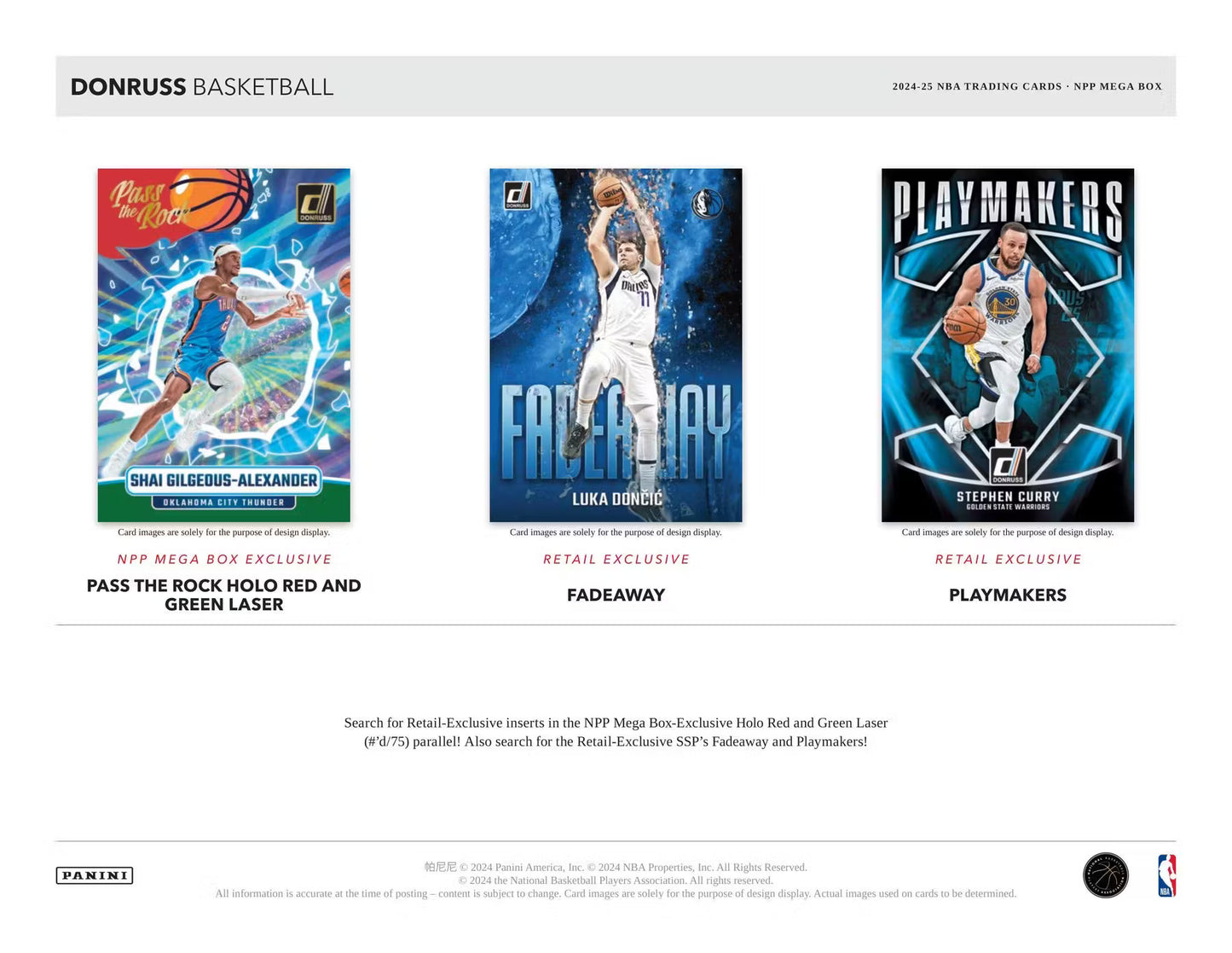 2024/25 Panini Donruss Basketball Mega Box
