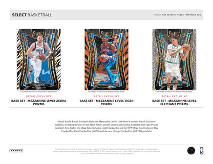 2024/25 Panini Select Basketball Mega Box