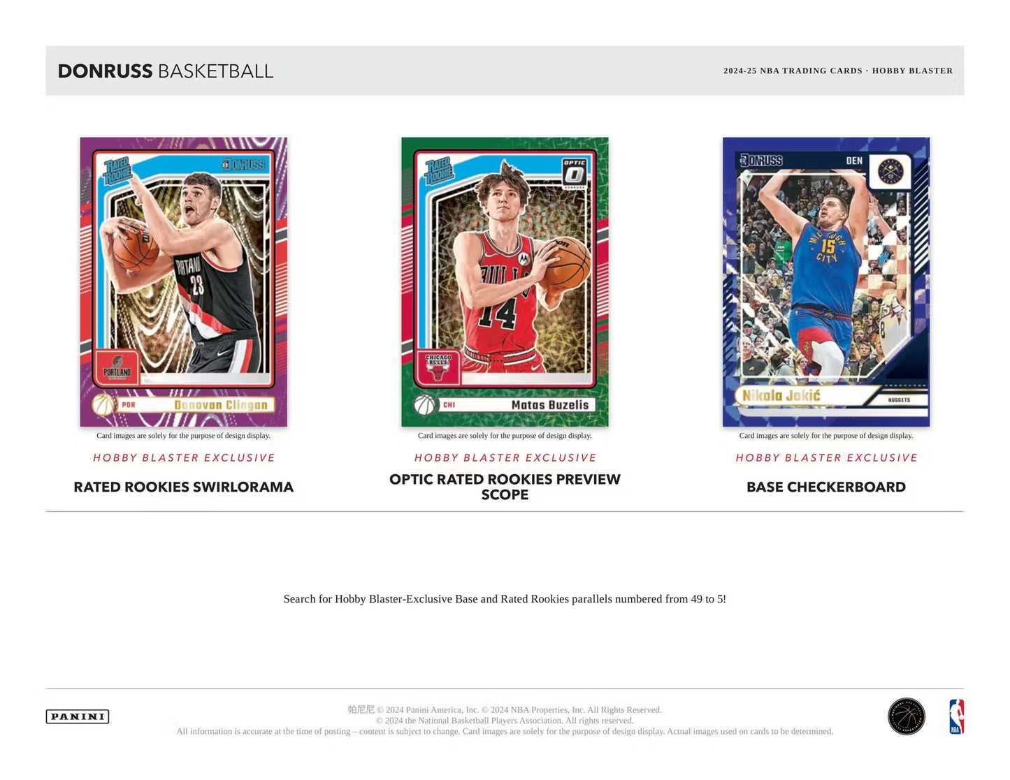 2024/25 Panini Donruss Basketball Hobby Blaster Box