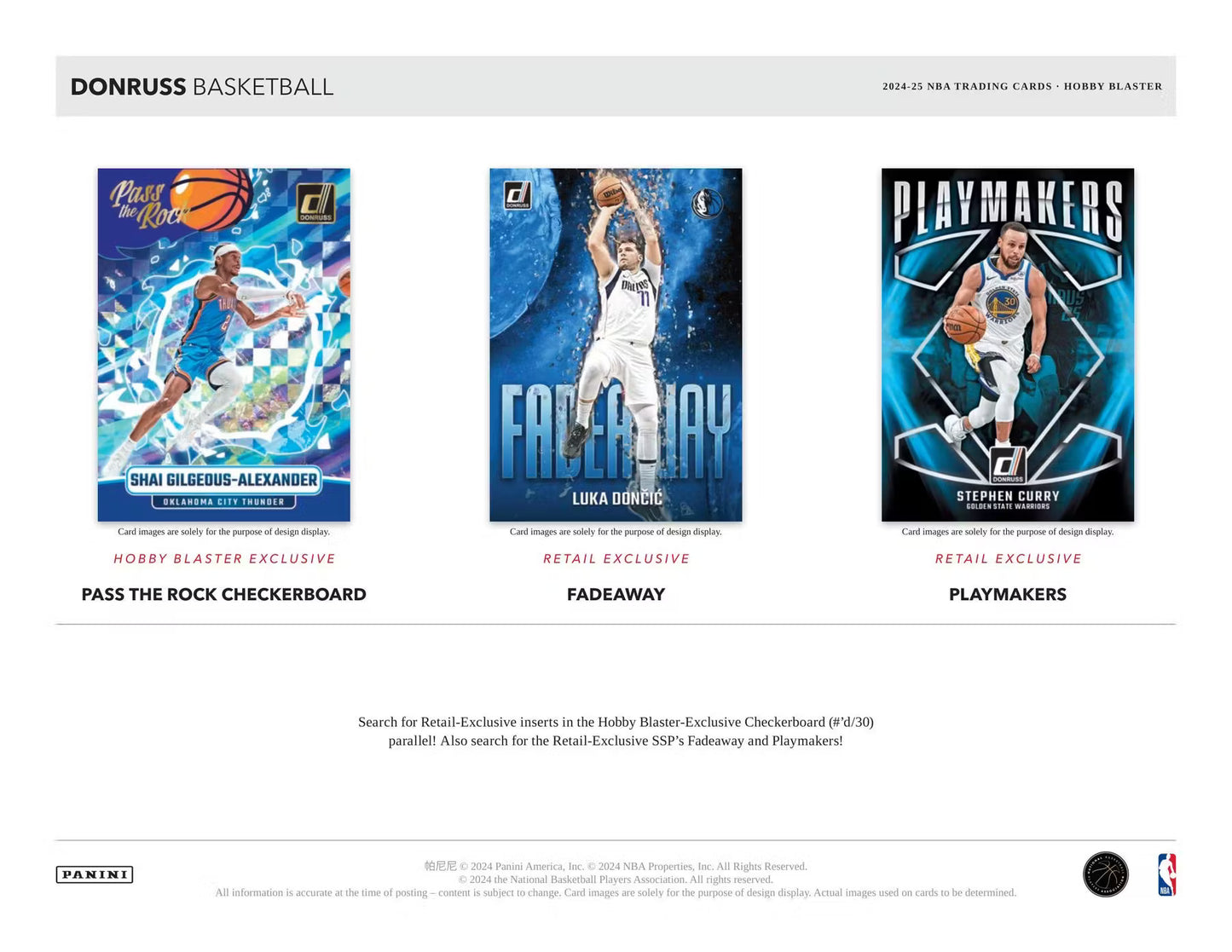 2024/25 Panini Donruss Basketball Hobby Blaster Box