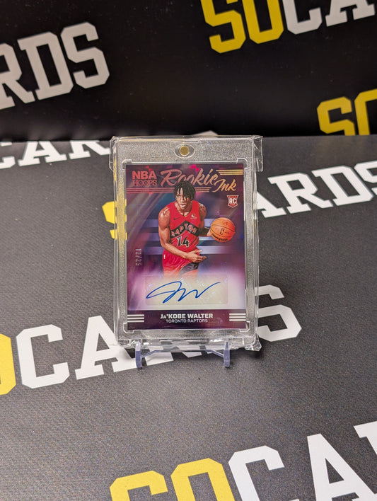 2024-25 Panini NBA Hoops Ja'Kobe Walter Rookie Ink Auto #12/25 (SS)