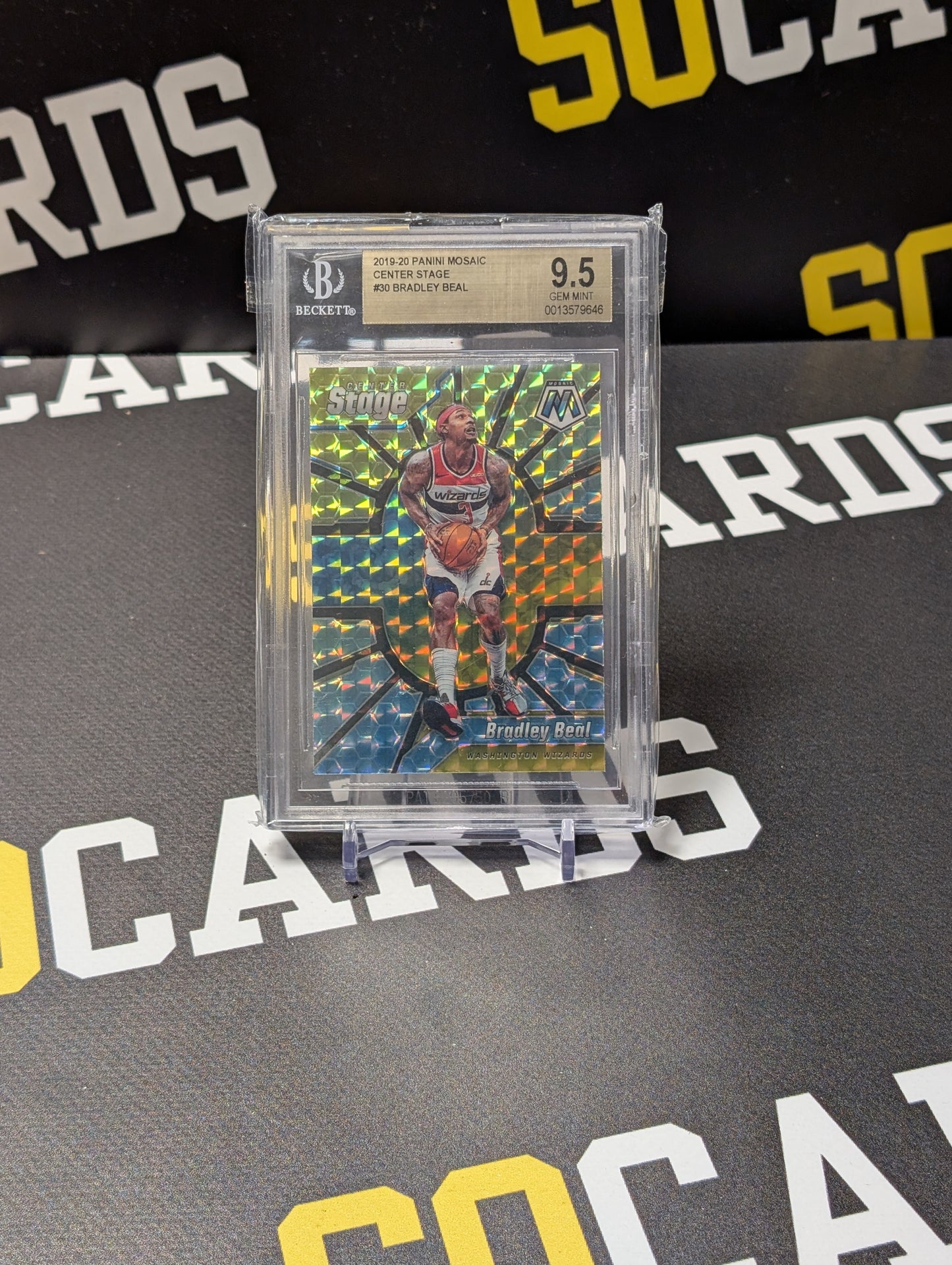 2019-20 Panini Mosaic #30 Bradley Beal BGS 9.5