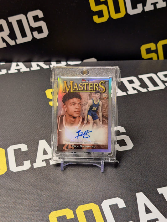 2023-24 Topps Finest Basketball BEN SHEPPARD RC Masters Auto Rookie