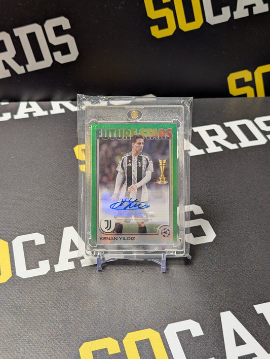 Topps Uefa club competitions 2024/25 Kenan Yildiz auto 05/99
