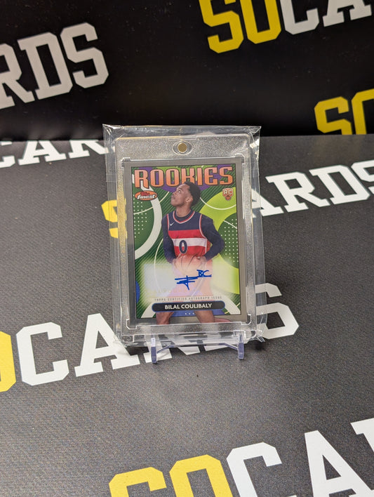 2024 Bilal Coulibaly Topps Finest Rookie Auto RC Wizards